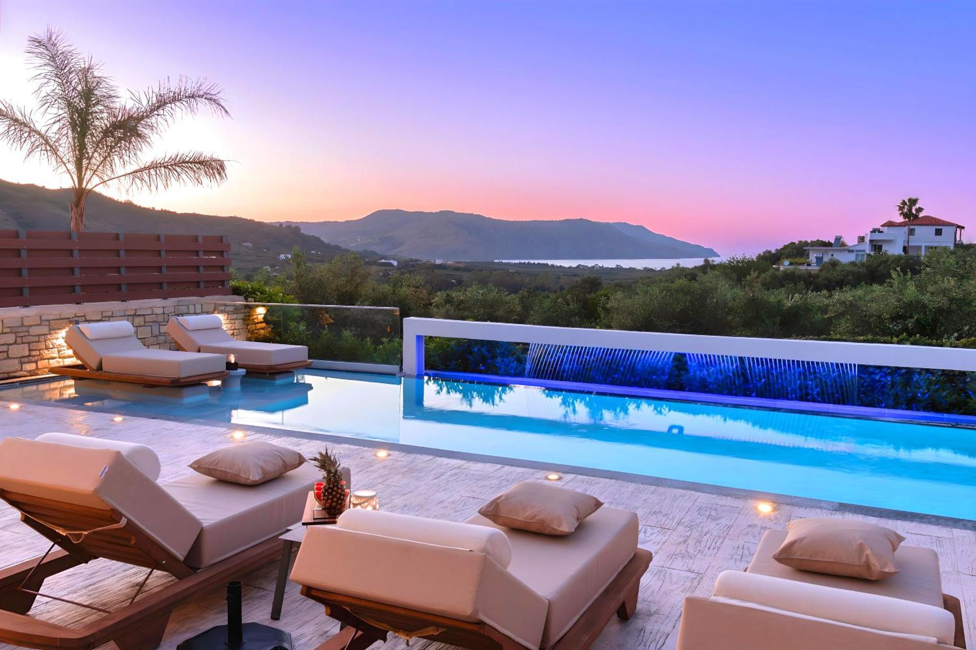 Minoas Villas Heated Pool Kurnász Kültér fotó