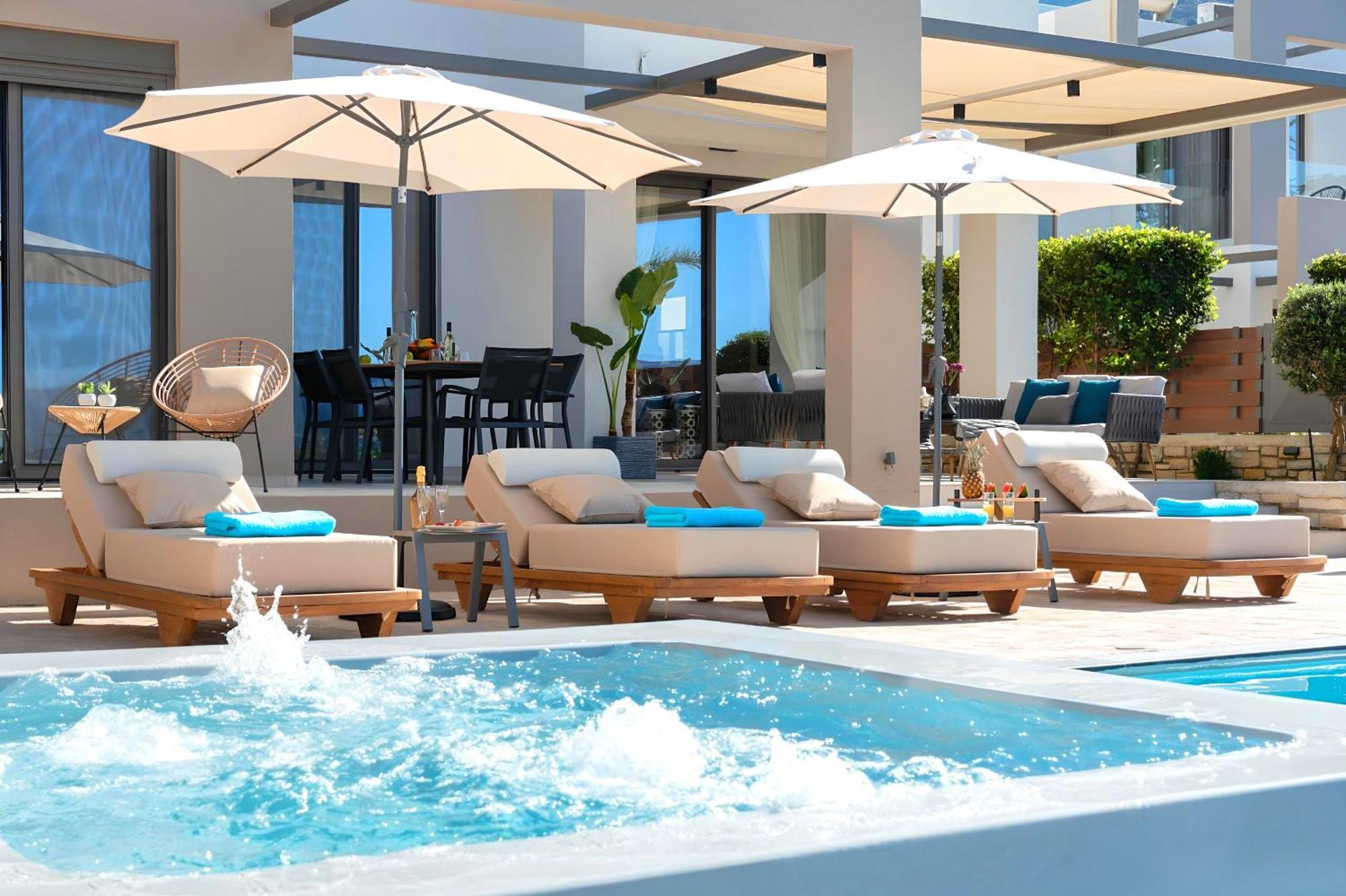 Minoas Villas Heated Pool Kurnász Kültér fotó