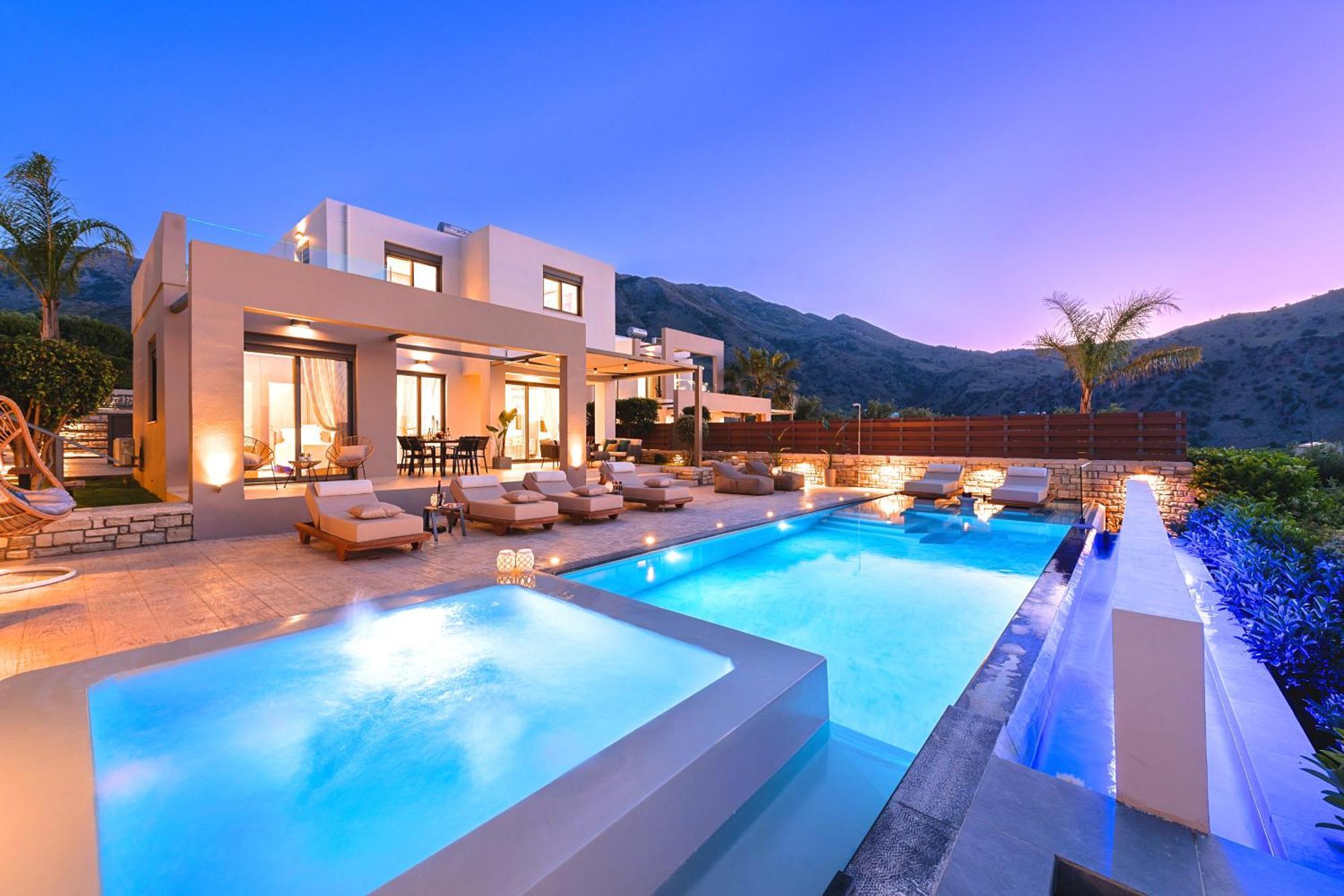 Minoas Villas Heated Pool Kurnász Kültér fotó