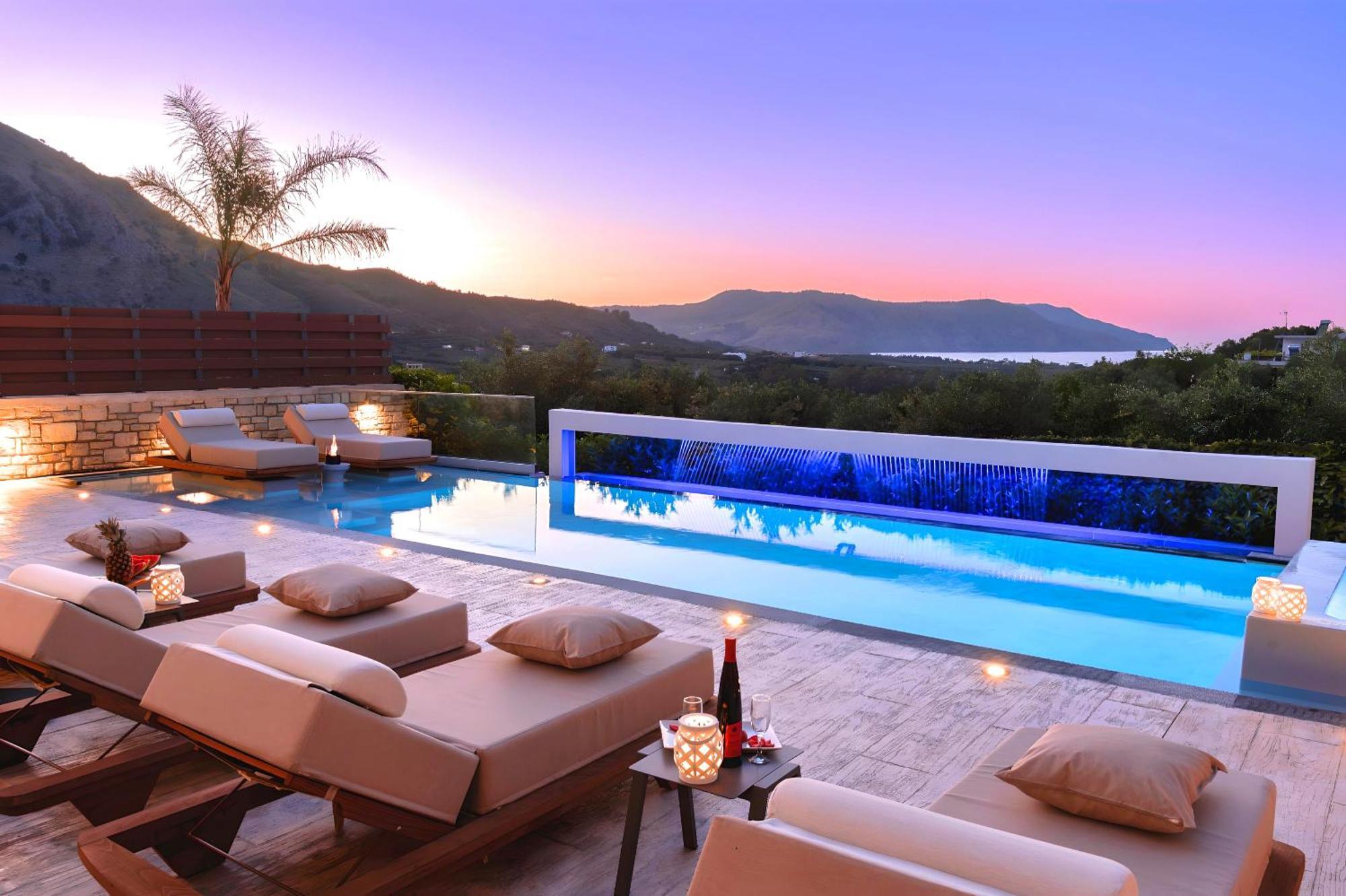 Minoas Villas Heated Pool Kurnász Kültér fotó
