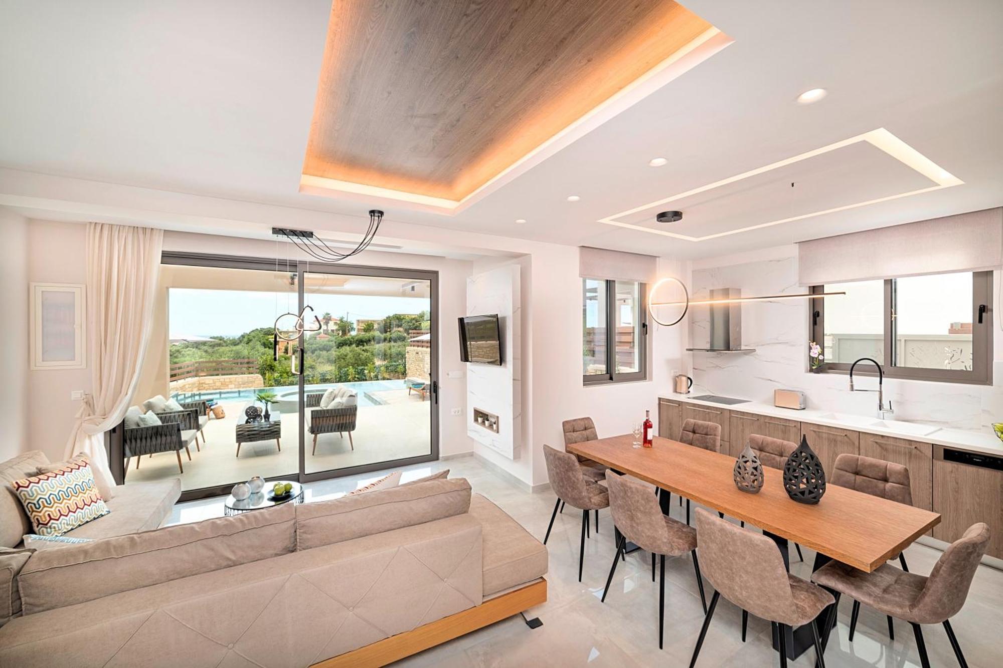Minoas Villas Heated Pool Kurnász Kültér fotó