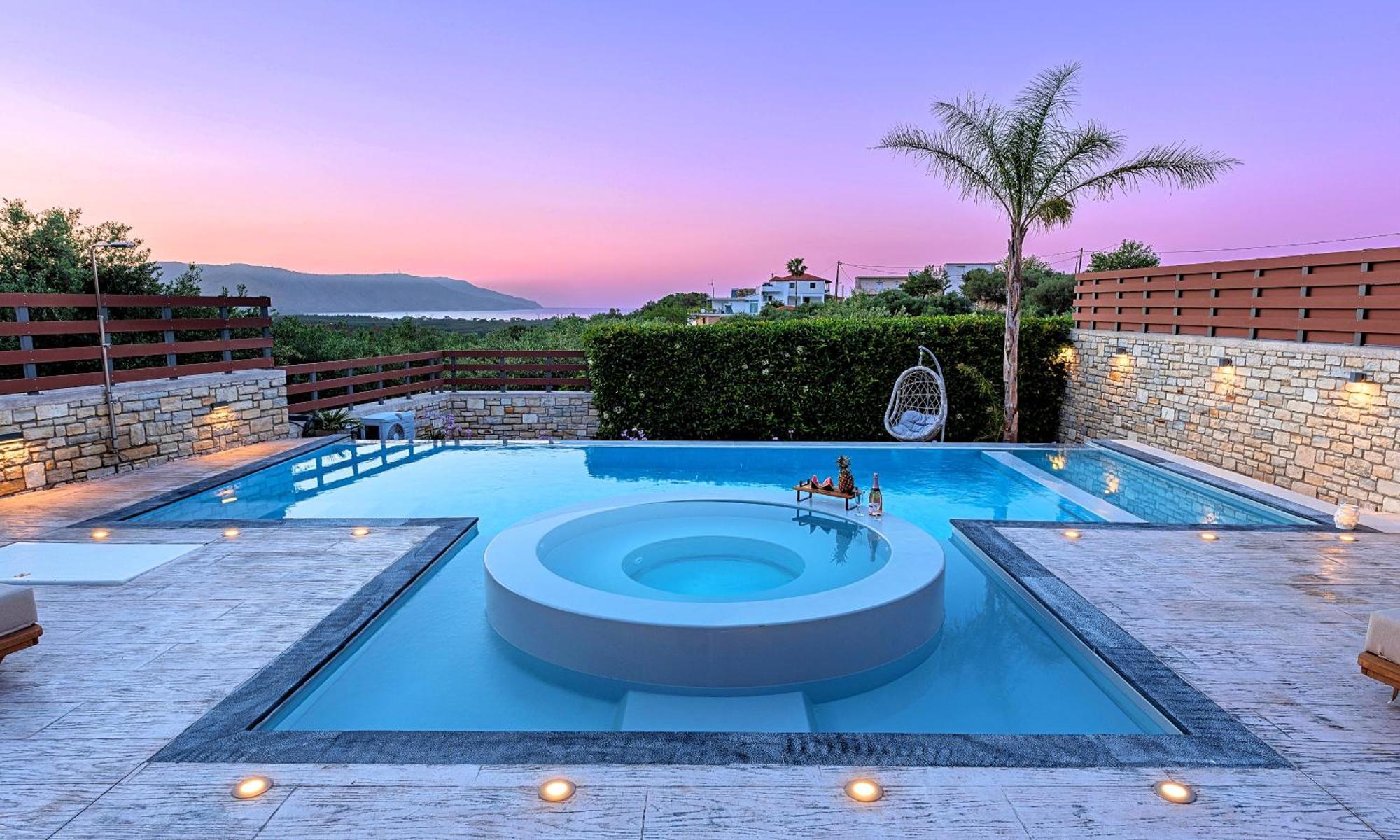 Minoas Villas Heated Pool Kurnász Kültér fotó