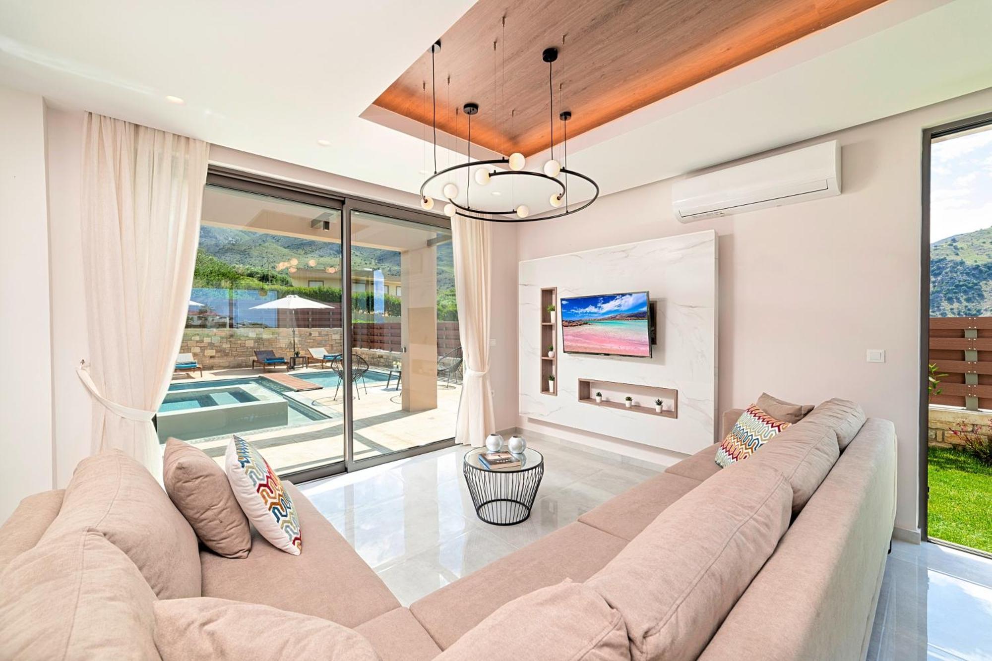 Minoas Villas Heated Pool Kurnász Kültér fotó