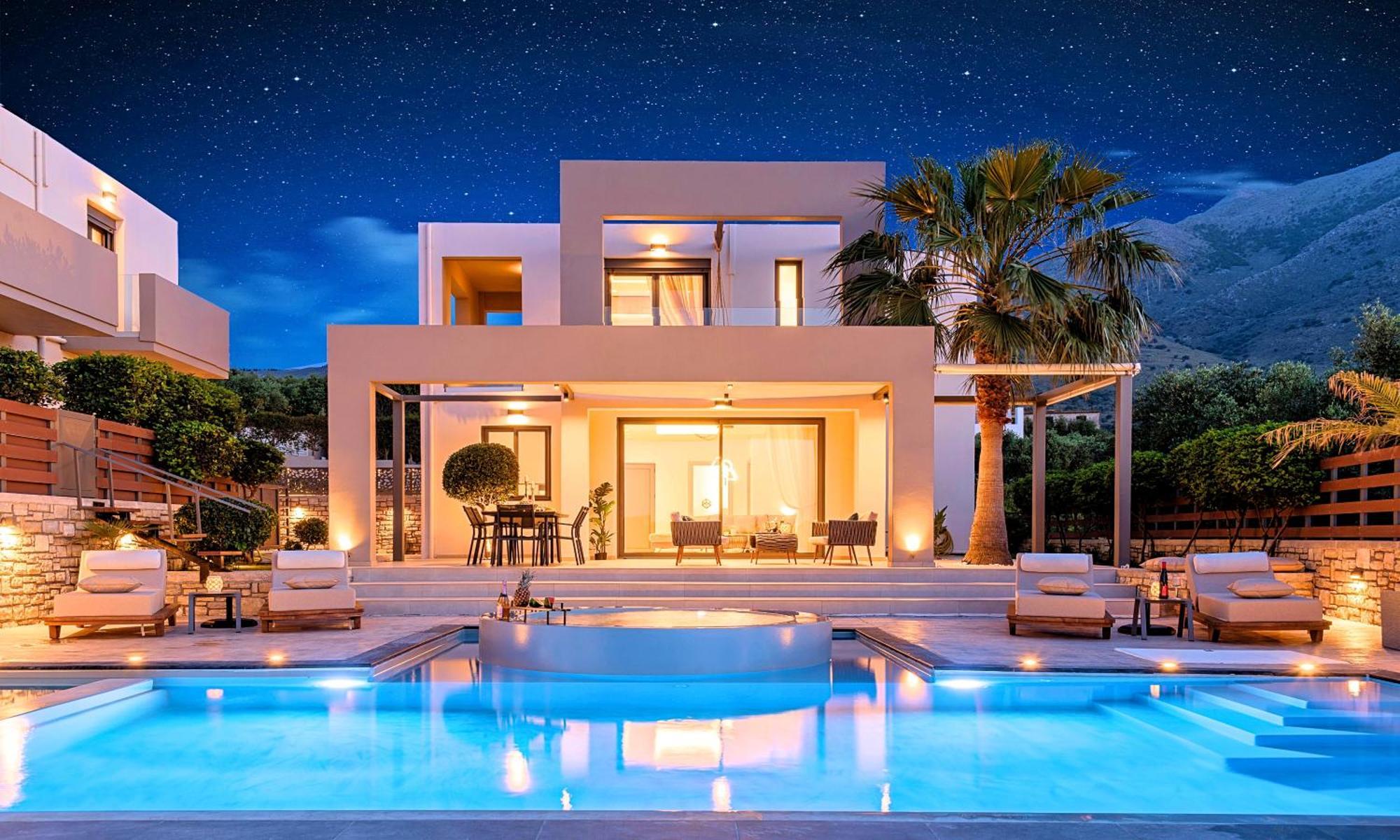 Minoas Villas Heated Pool Kurnász Kültér fotó