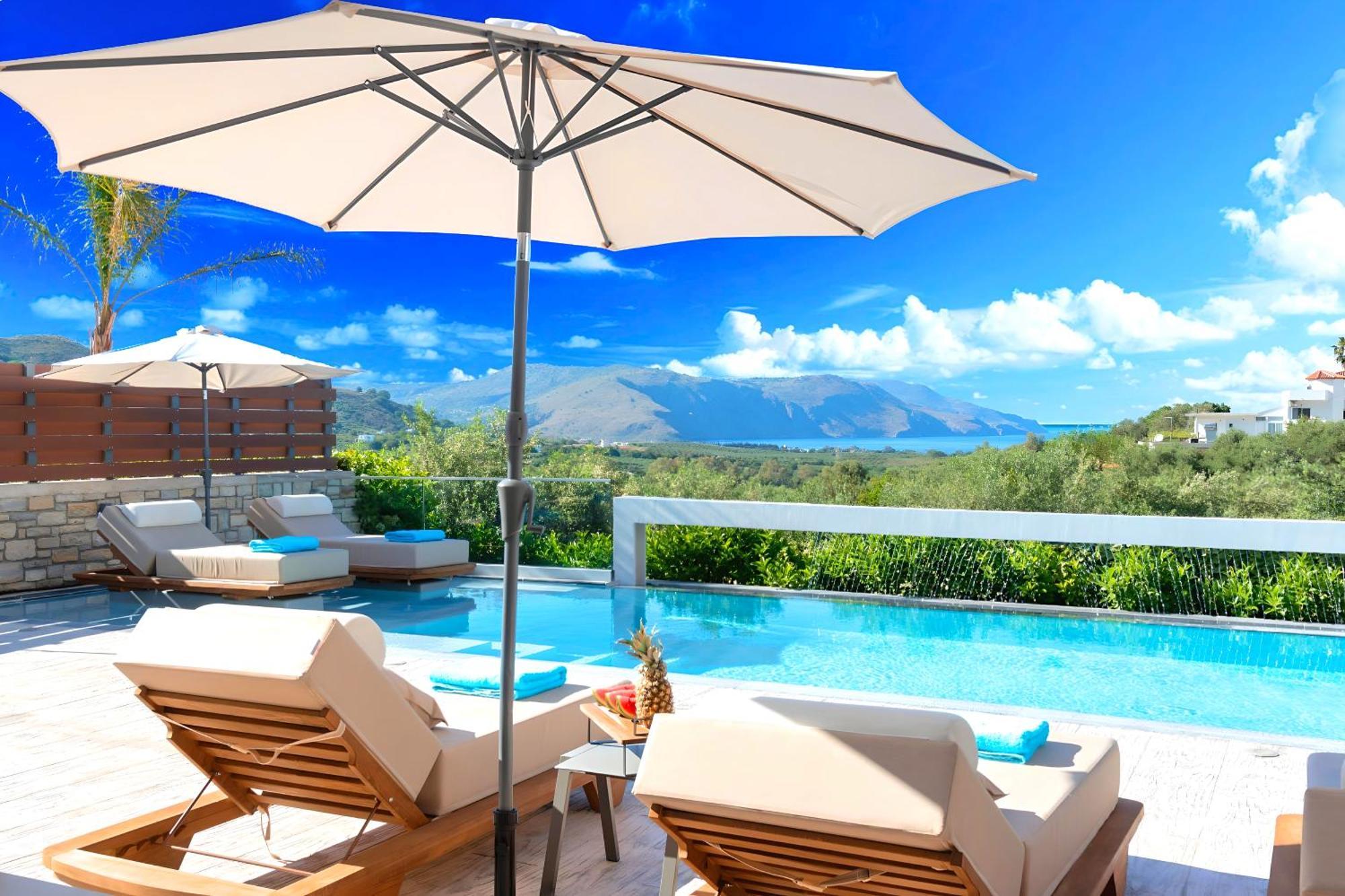Minoas Villas Heated Pool Kurnász Kültér fotó