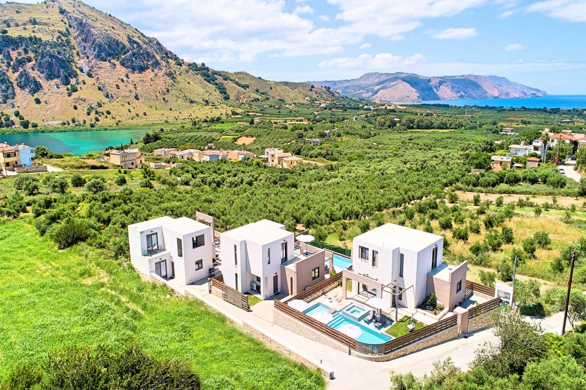 Minoas Villas Heated Pool Kurnász Kültér fotó